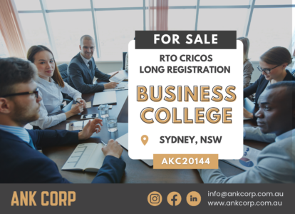 CRICOS-Registered Business College with Long Registration in NSW for Sale